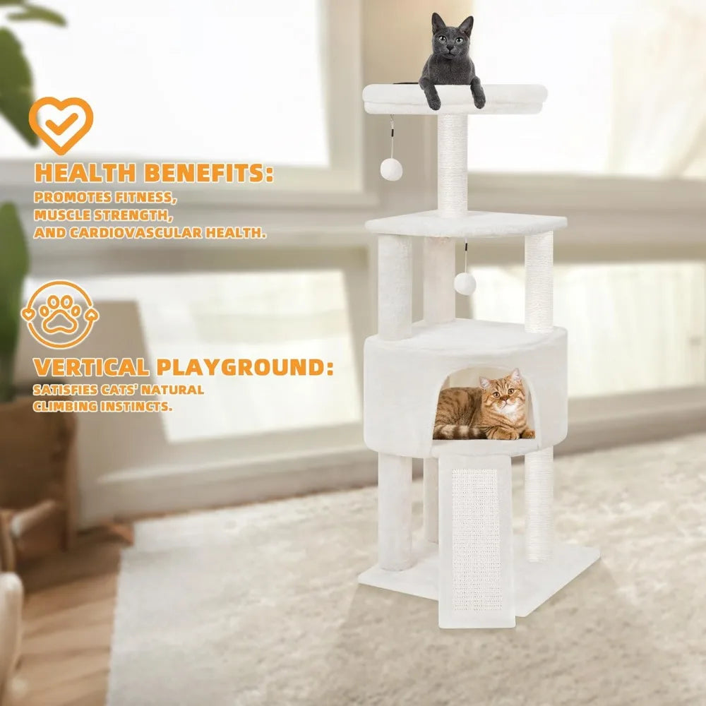 NBVCX Cat Tower With Condo Scratching Posts And Toys