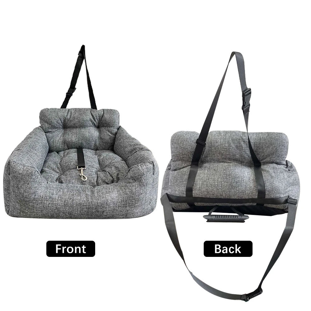 Pet Carrier Seat With Safety Strap For Dogs And Cats