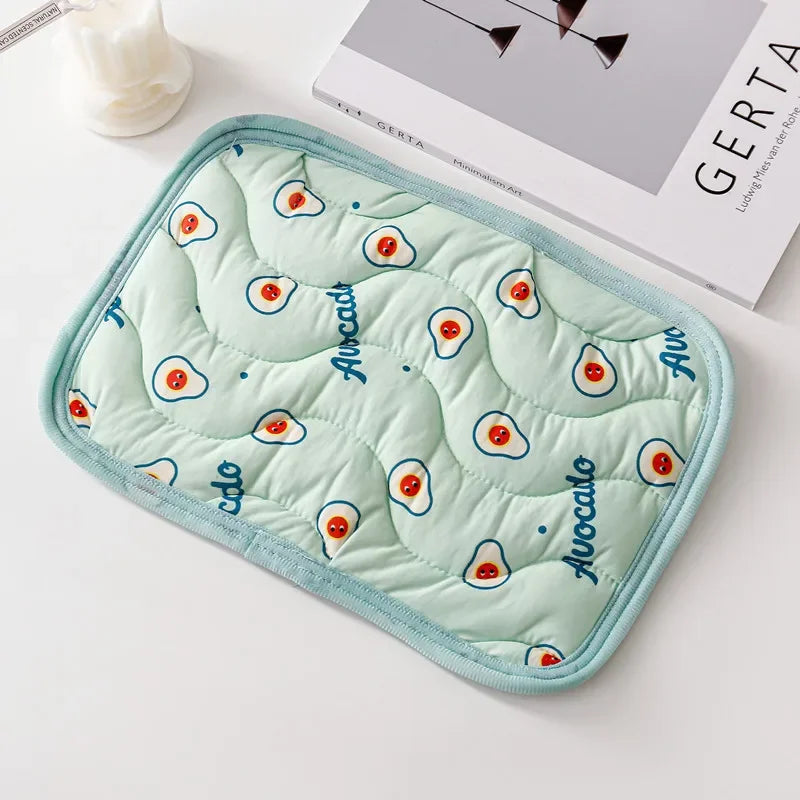 Small Pet Cooling Mat Ice Silk Pad For Guinea Pigs