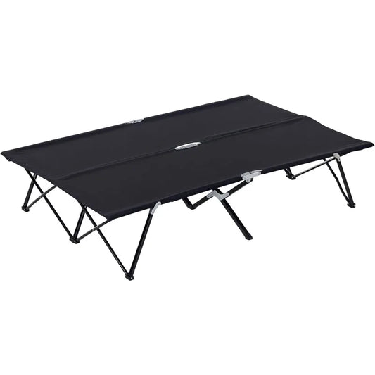 YTYIN Two Person Folding Camping Cot With Carry Bag