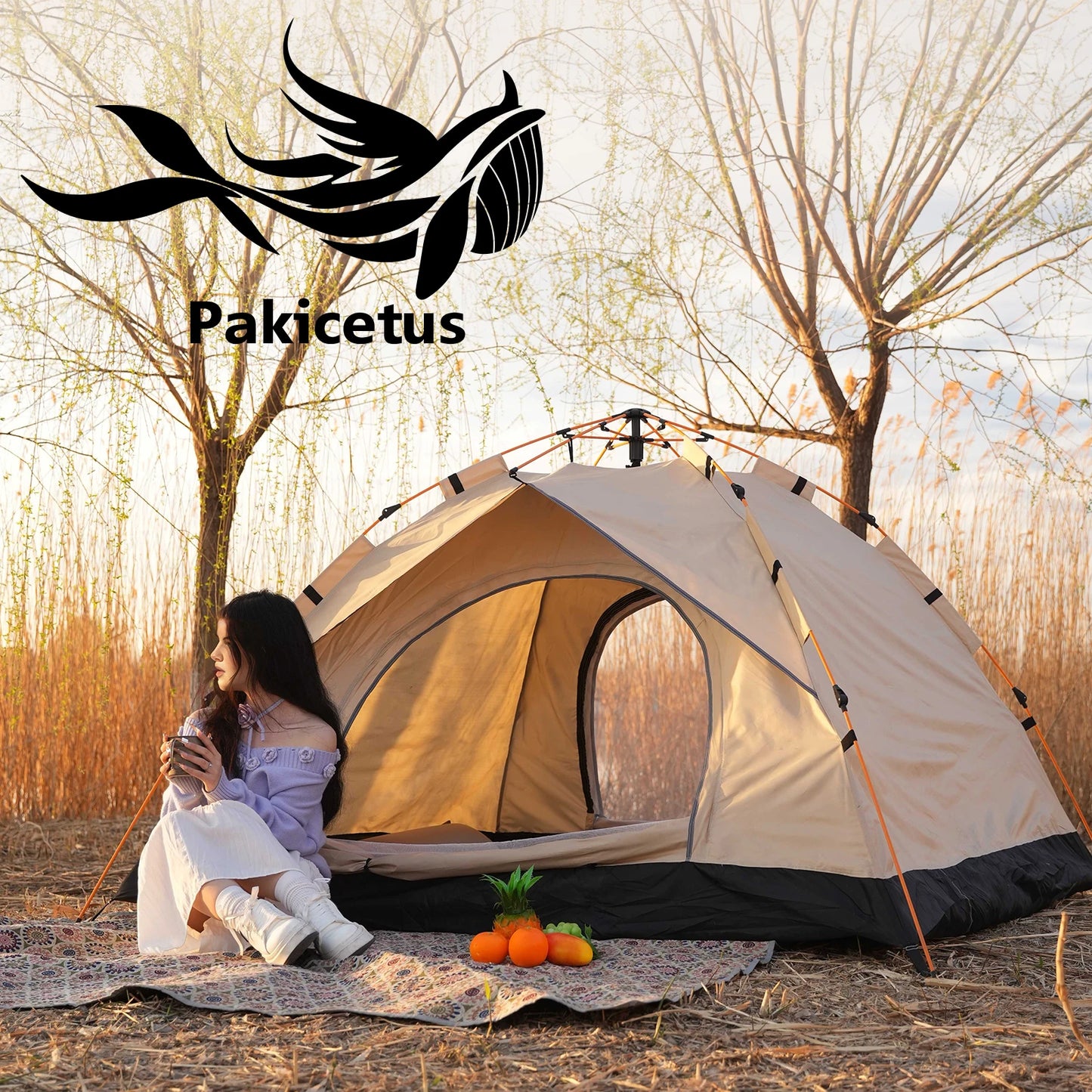 Pakicetus Windproof Camping Tent Easy To Set Up Lightweight