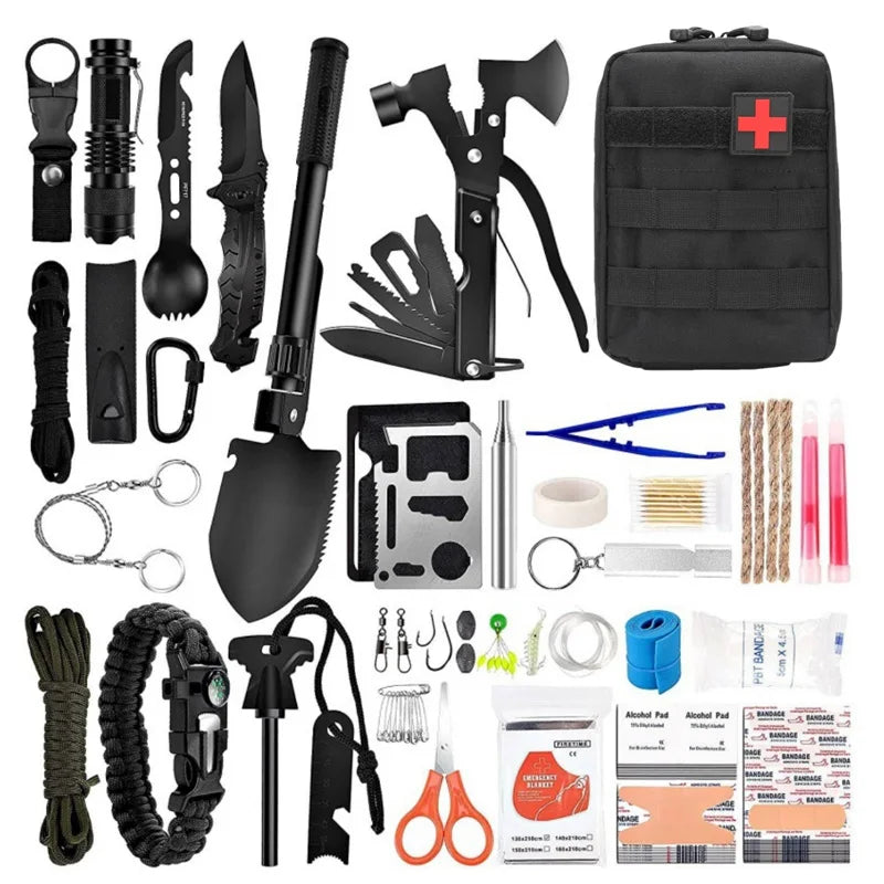Outdoor Survival First Aid Kit For Camping And Emergency Needs
