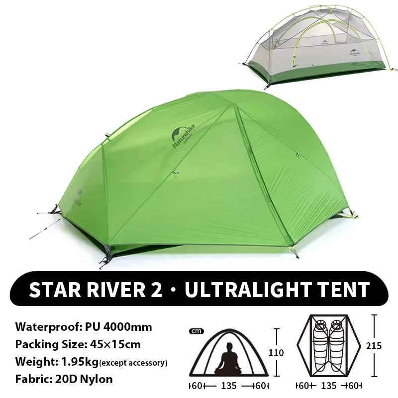 Naturehike Ultralight Waterproof Four Season Camping Tent