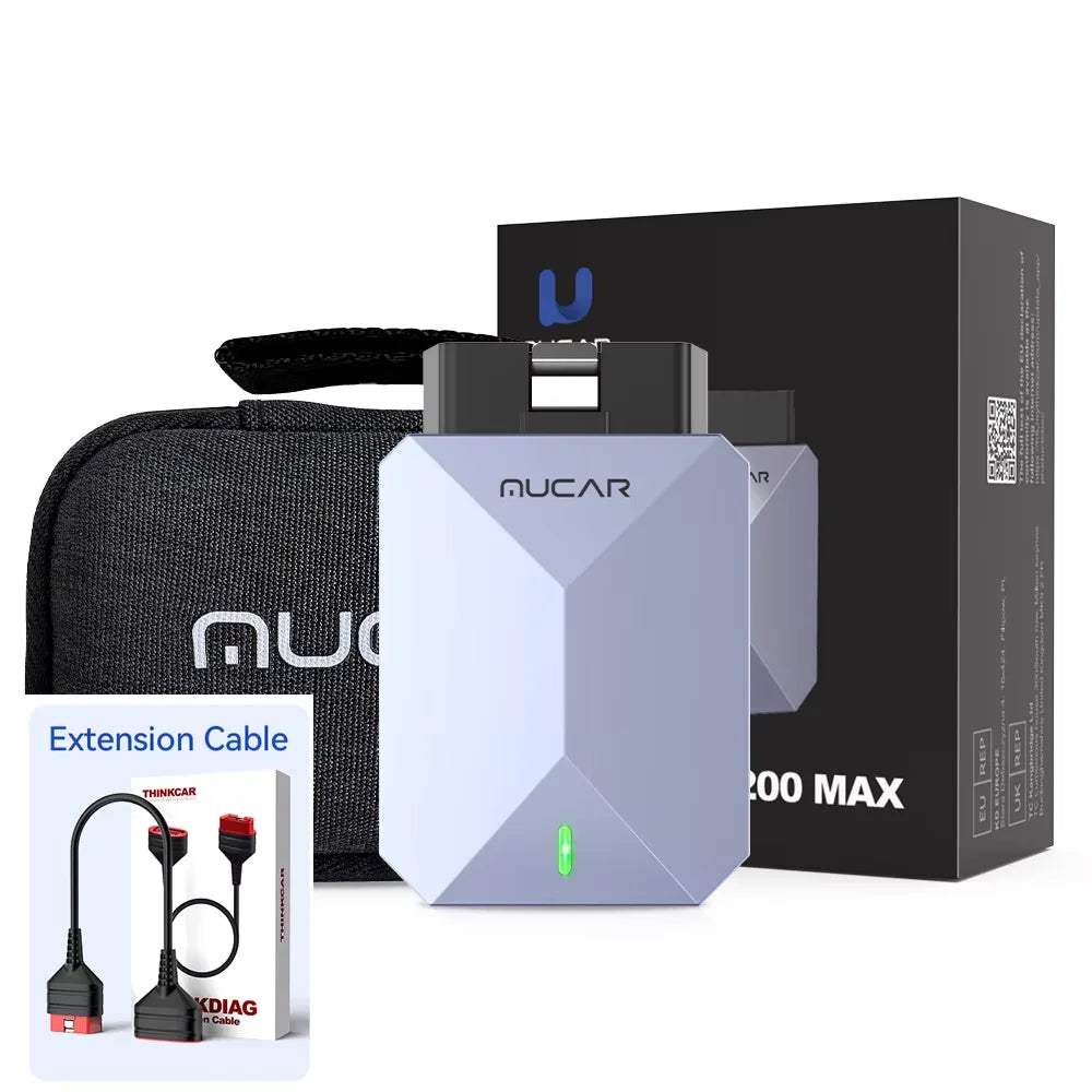 MUCAR BT200 MAX Auto Full system AI diagnostic tool 15 reset scanner tool code reader Bi-directional CANFD lifetime free update