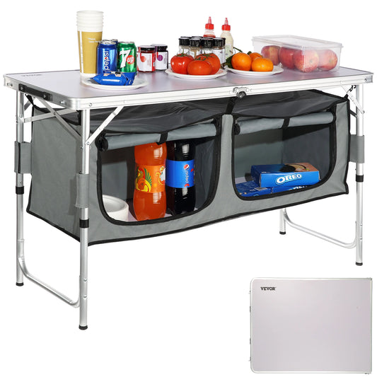 VEVOR Camping Kitchen Table Quick Set Up Folding Table