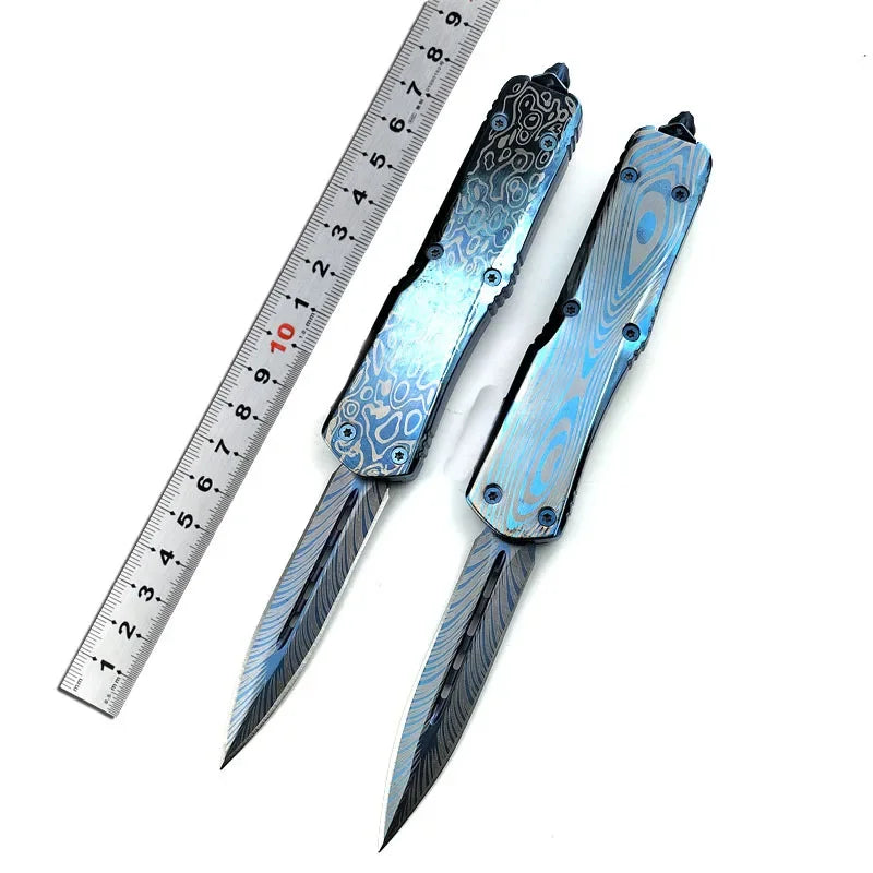 High-quality all-steel handle outdoor knife, portable high-hardness tactical knife, wilderness survival self-defense knife