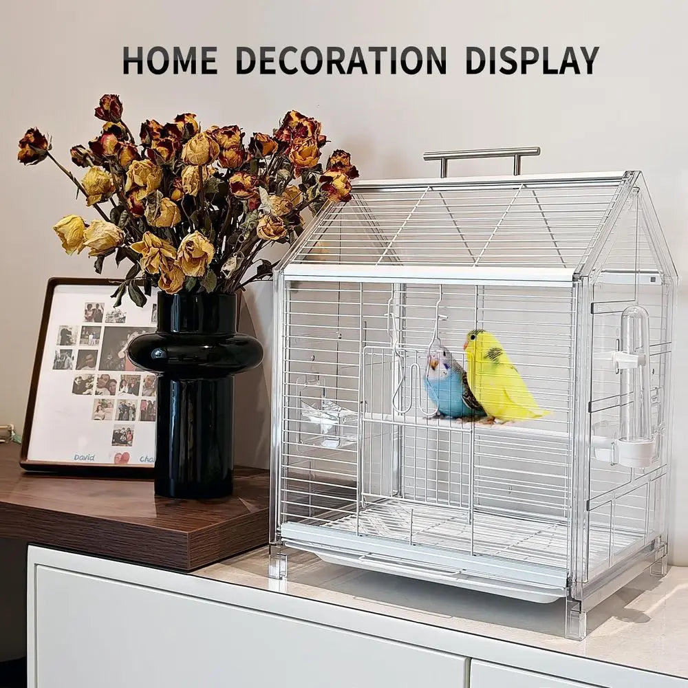 Portable Bird Cage for Travel and Vet Visits Small Parrots