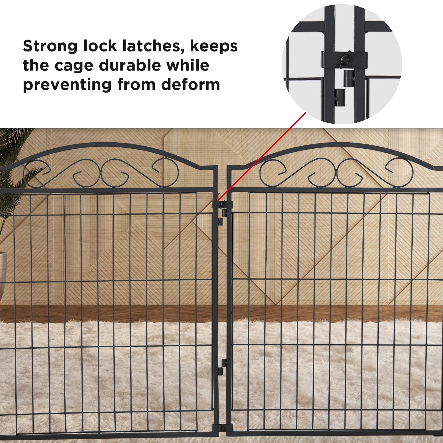 BINGOPAW Dog Playpen Heavy Duty Indoor Outdoor