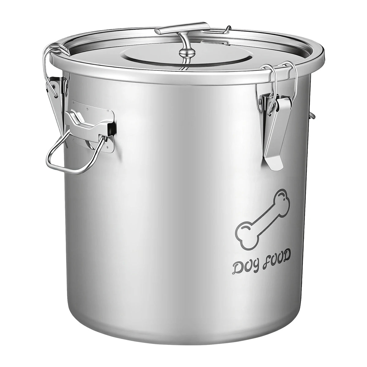 Stainless Steel Airtight Pet Food Storage Container With Dual Handles