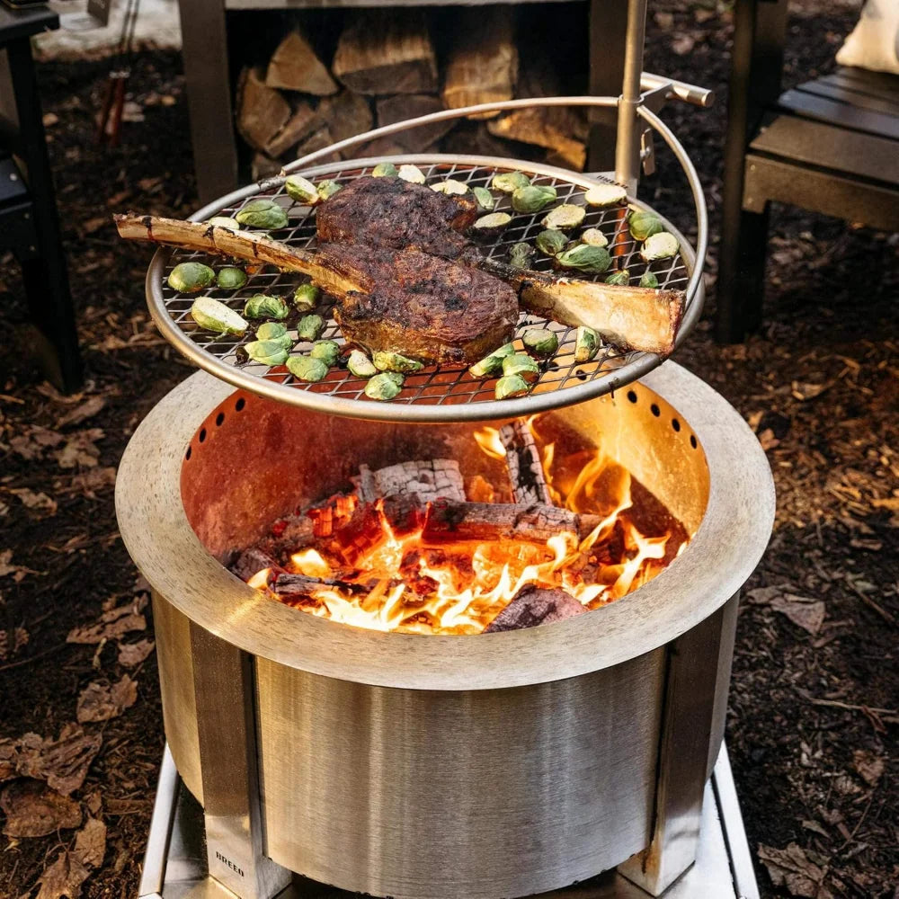outdoor furniture Outpost Grill 24 - Standalone Campfire Grate  X Series Accessory Stainless Steel, Durable, Campfire GrillGrate