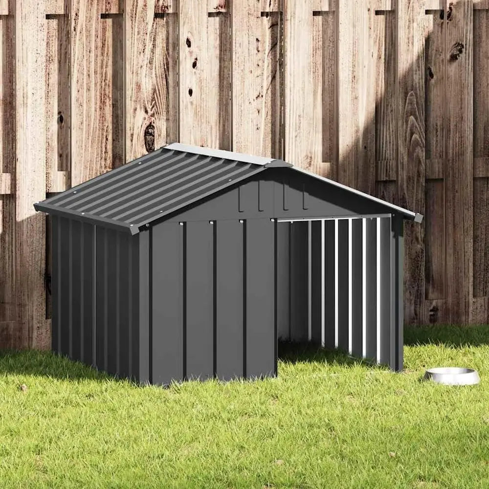 Durable Galvanized Steel Outdoor Dog House And Pet Kennel