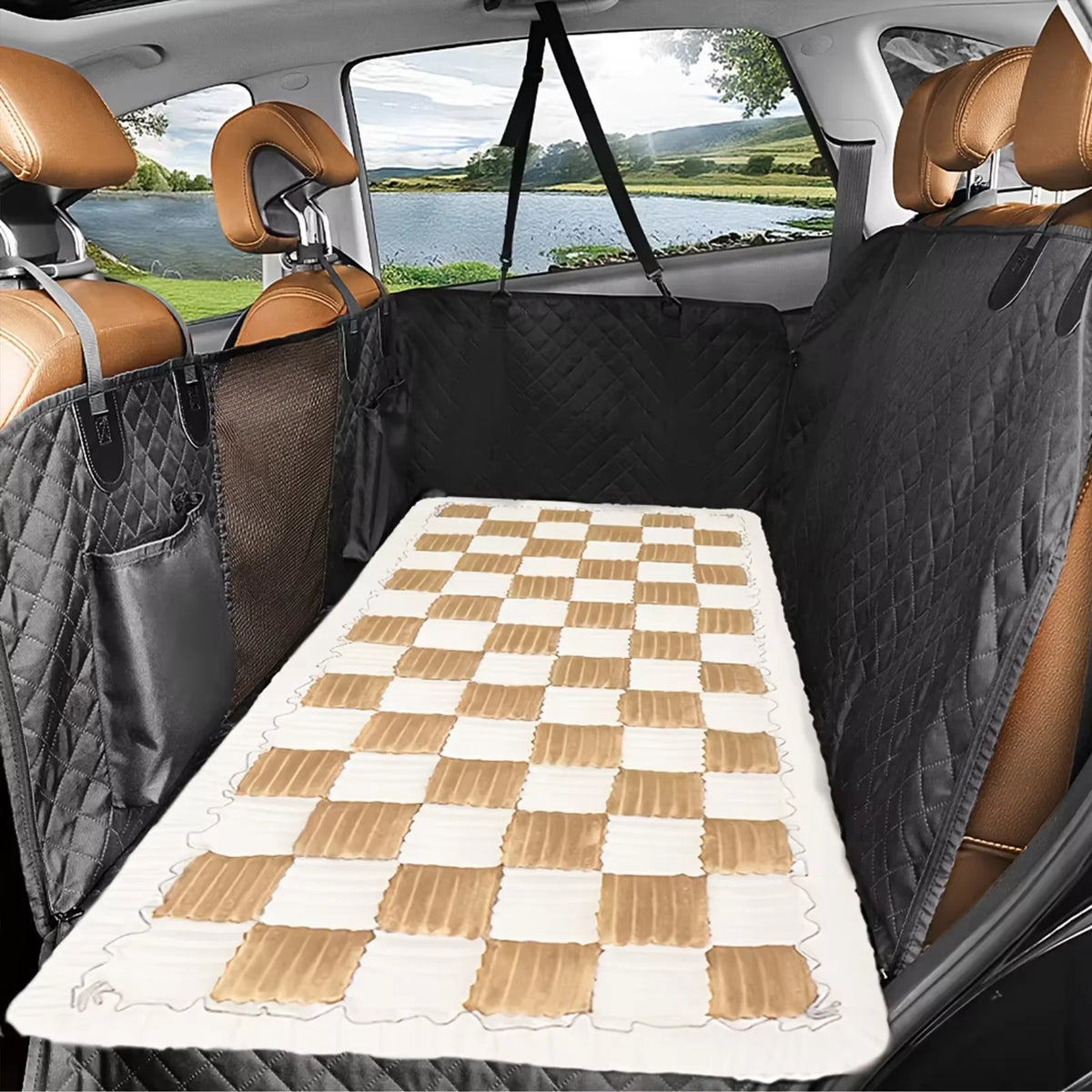 CWV Waterproof Coral Fleece Dog Bed And Seat Cover