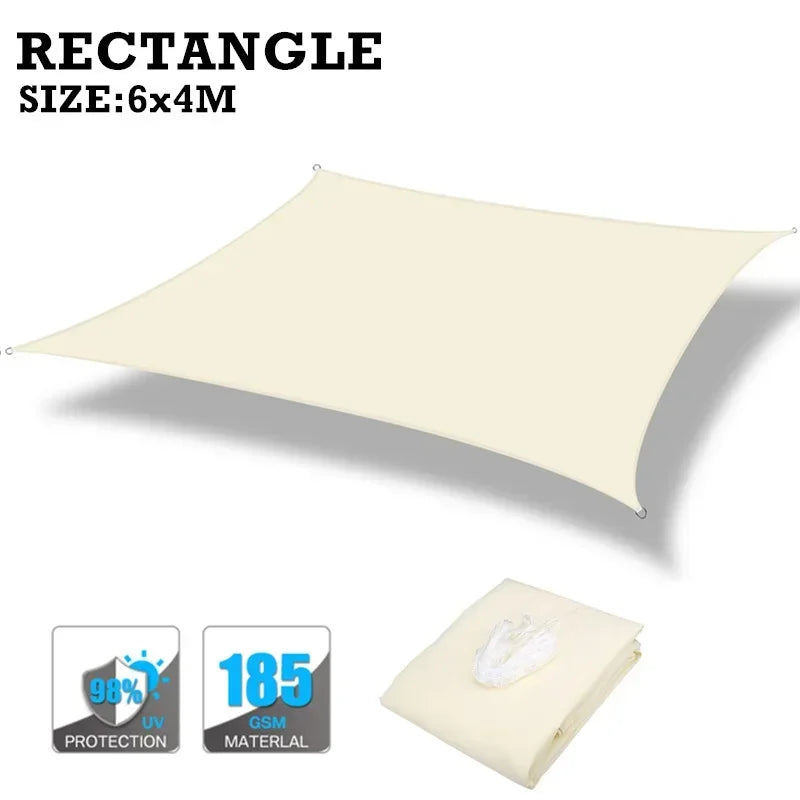 Waterproof Sunshade Sail For Outdoor Patio Pool Garden Shade