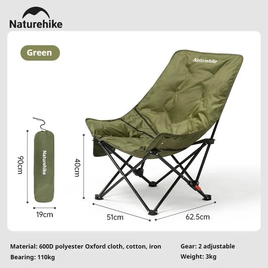 Naturehike High Back Moon Chair Camping Lounge Chair Portable
