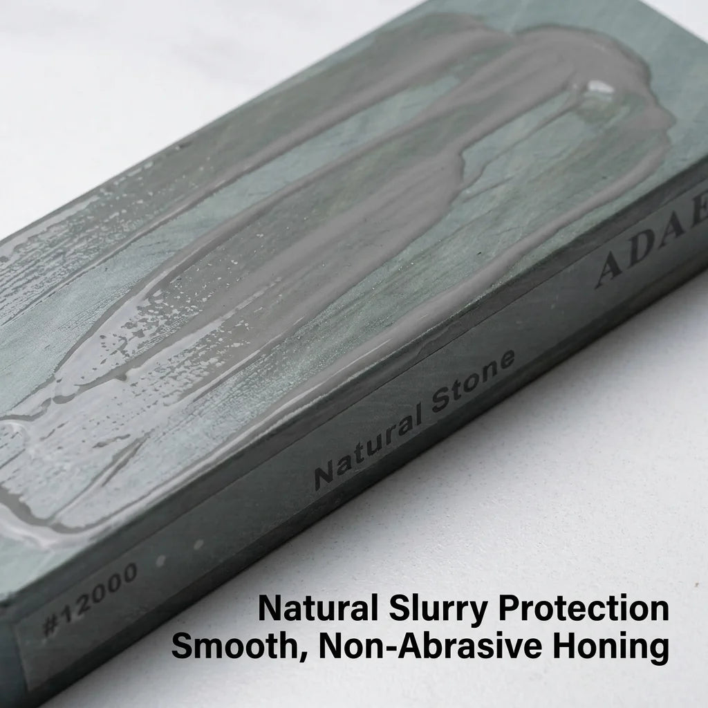 ADAEE Professional 12000# Natural Whetstone Large Size 200*75*29mm Sharpening Stone Ultra Fine Finishing Stone for Kitchen Knife