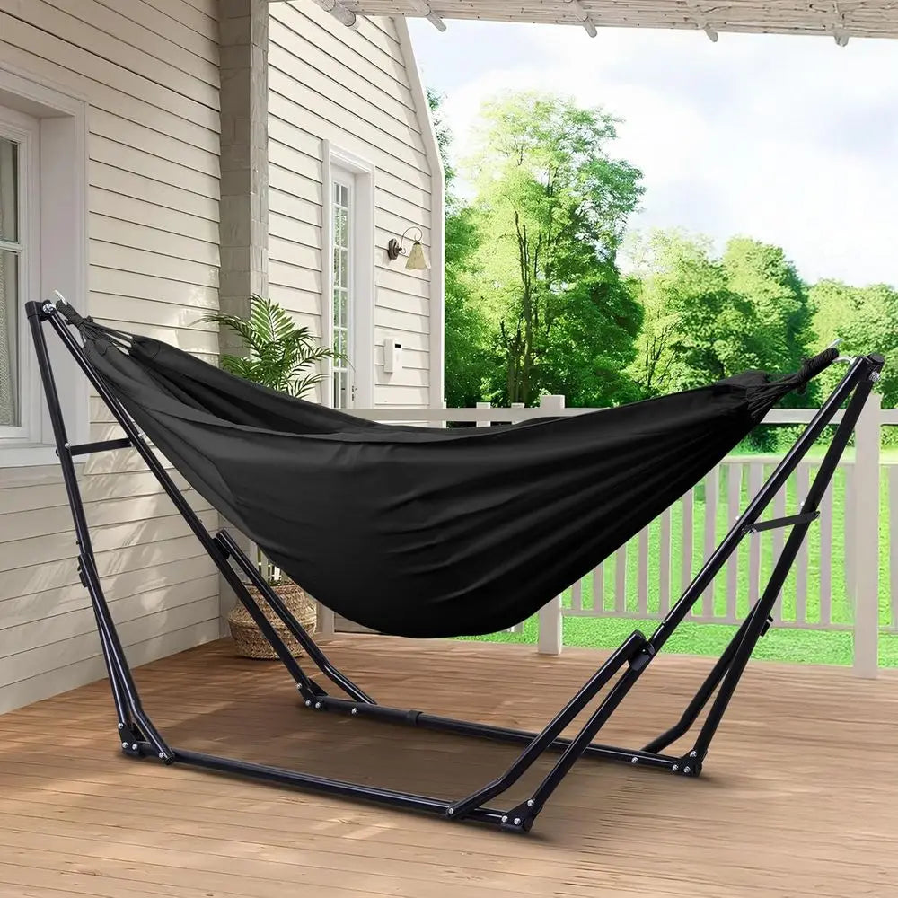 Portable Two-In-One Hammock And Swing Chair With Stand And Bag