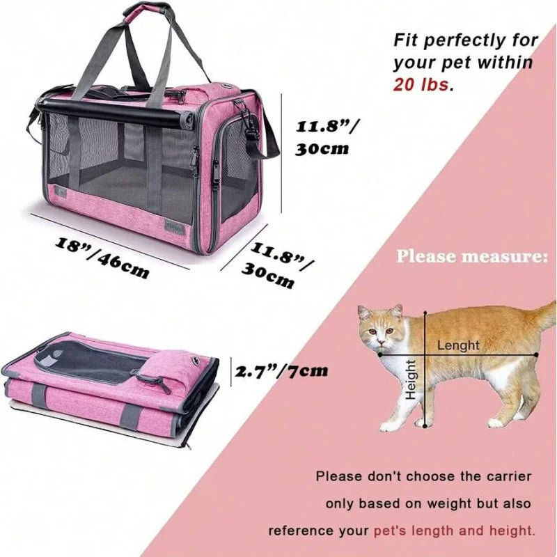Airline Certified Cat And Dog Travel Carriers 2 Pack