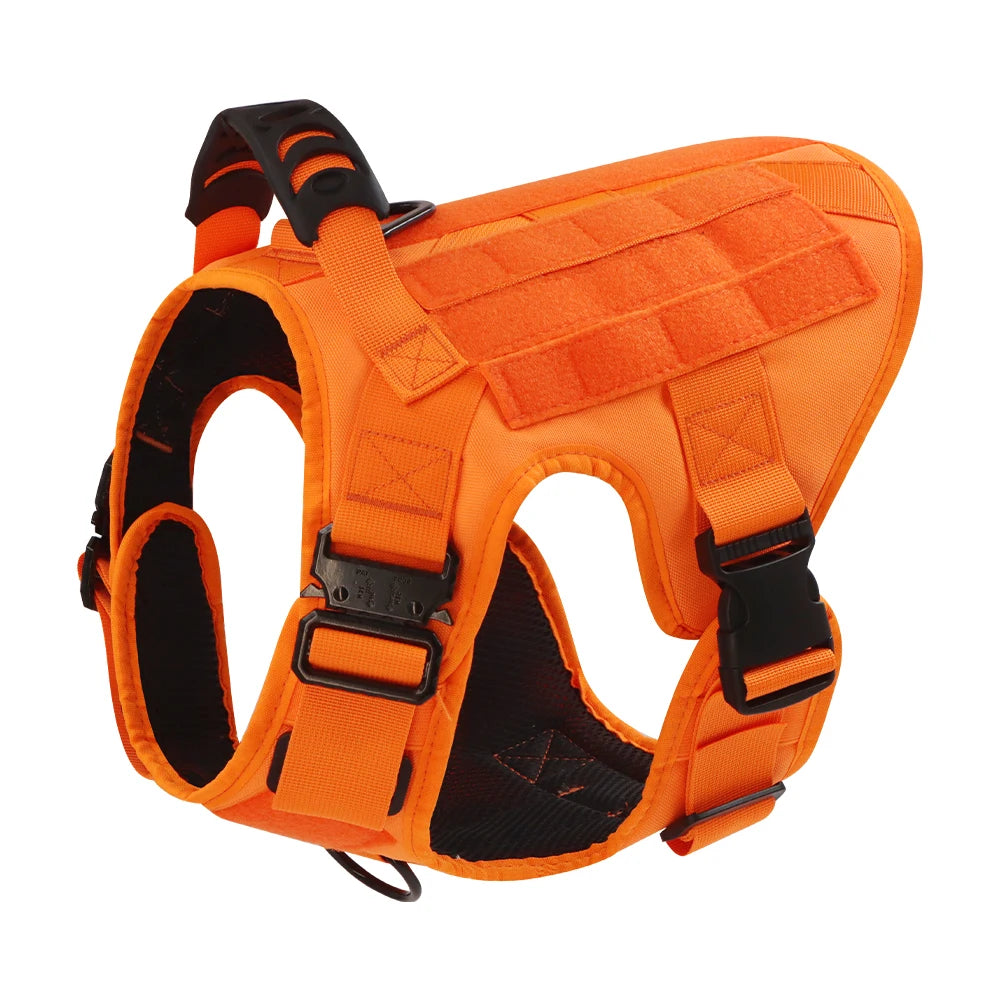 PETRAVELCN Military Camouflage Dog Harness For Large Dogs