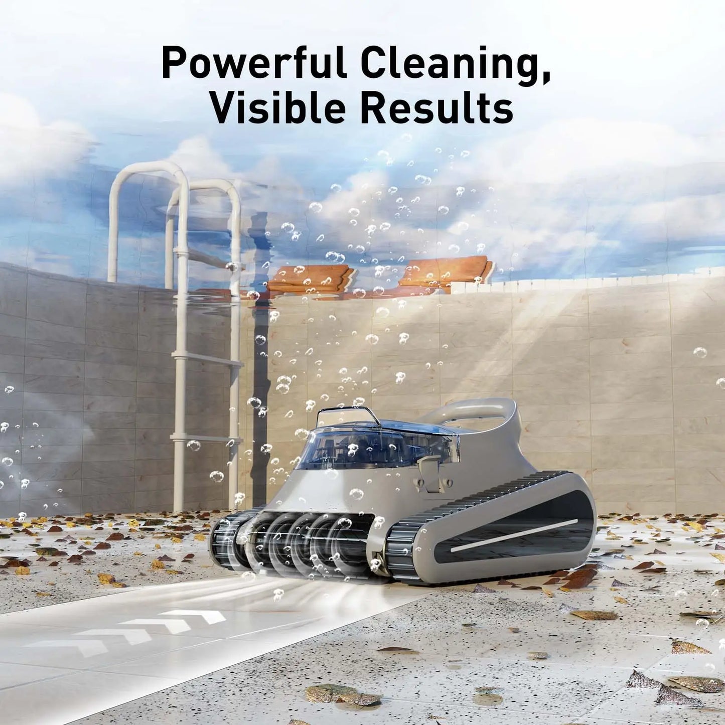 Seauto Crab Pro Cordless Robotic Pool Cleaner for In-Ground Pools