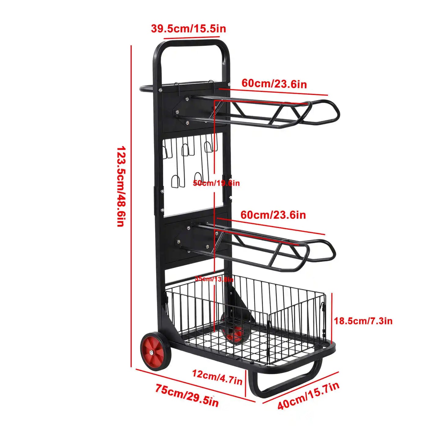 Horse Saddle Rack Cart With Wheels Portable Stable Storage