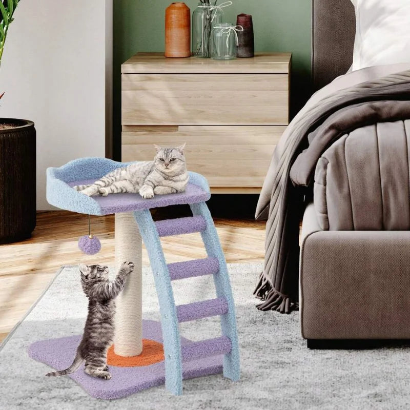 Cat Tree Tower Kitten Activity Center With Sisal Scratching Post