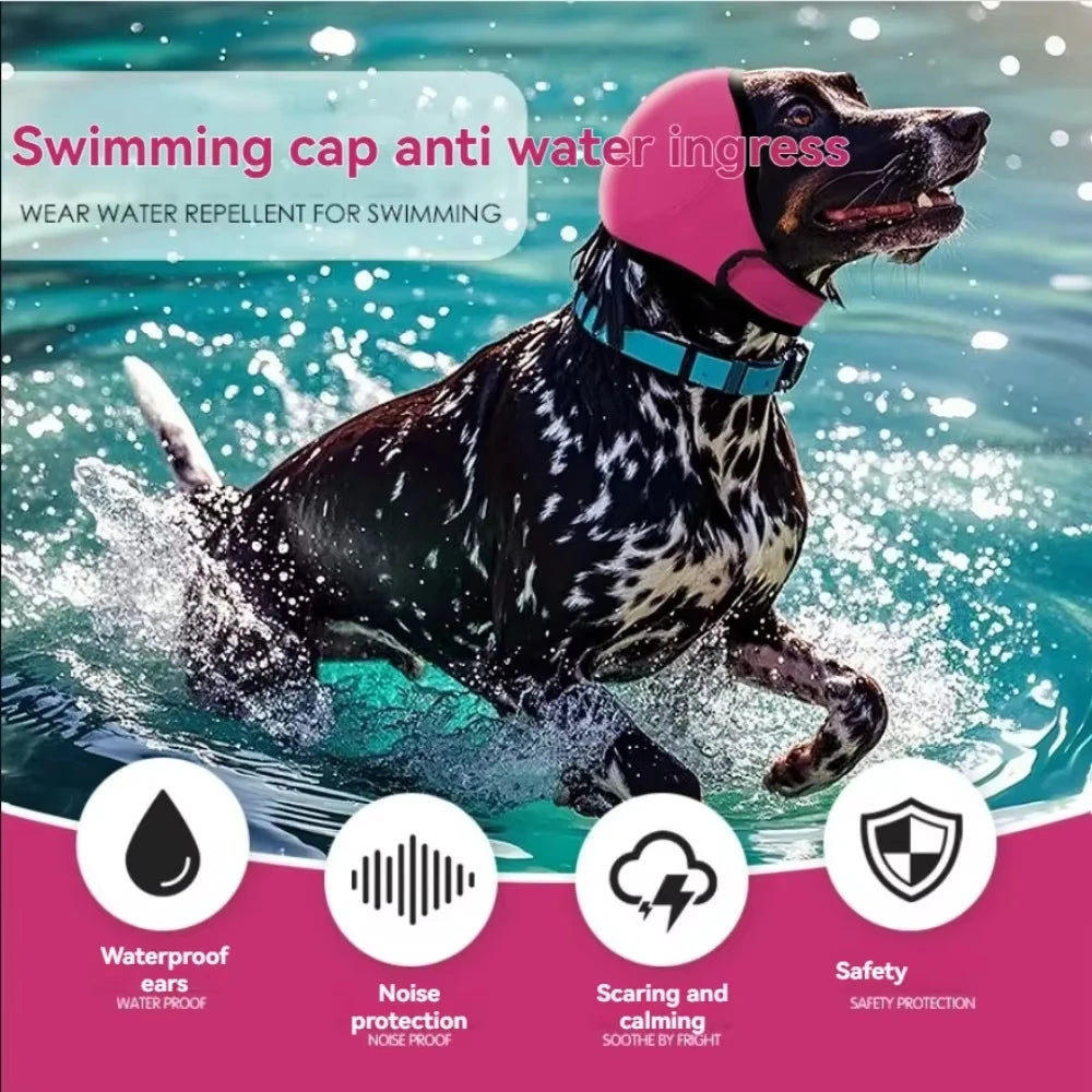 Noise Reduction Dog Ear Covers Waterproof Adjustable Calming Earmuffs