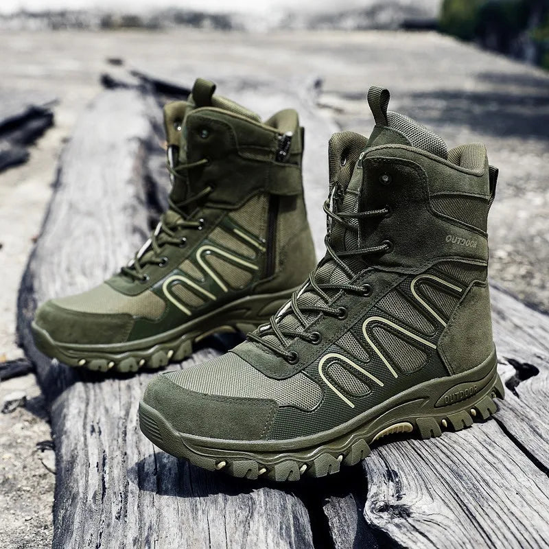Hiyixgh Outdoor Desert Tactical Midtop Boots Breathable