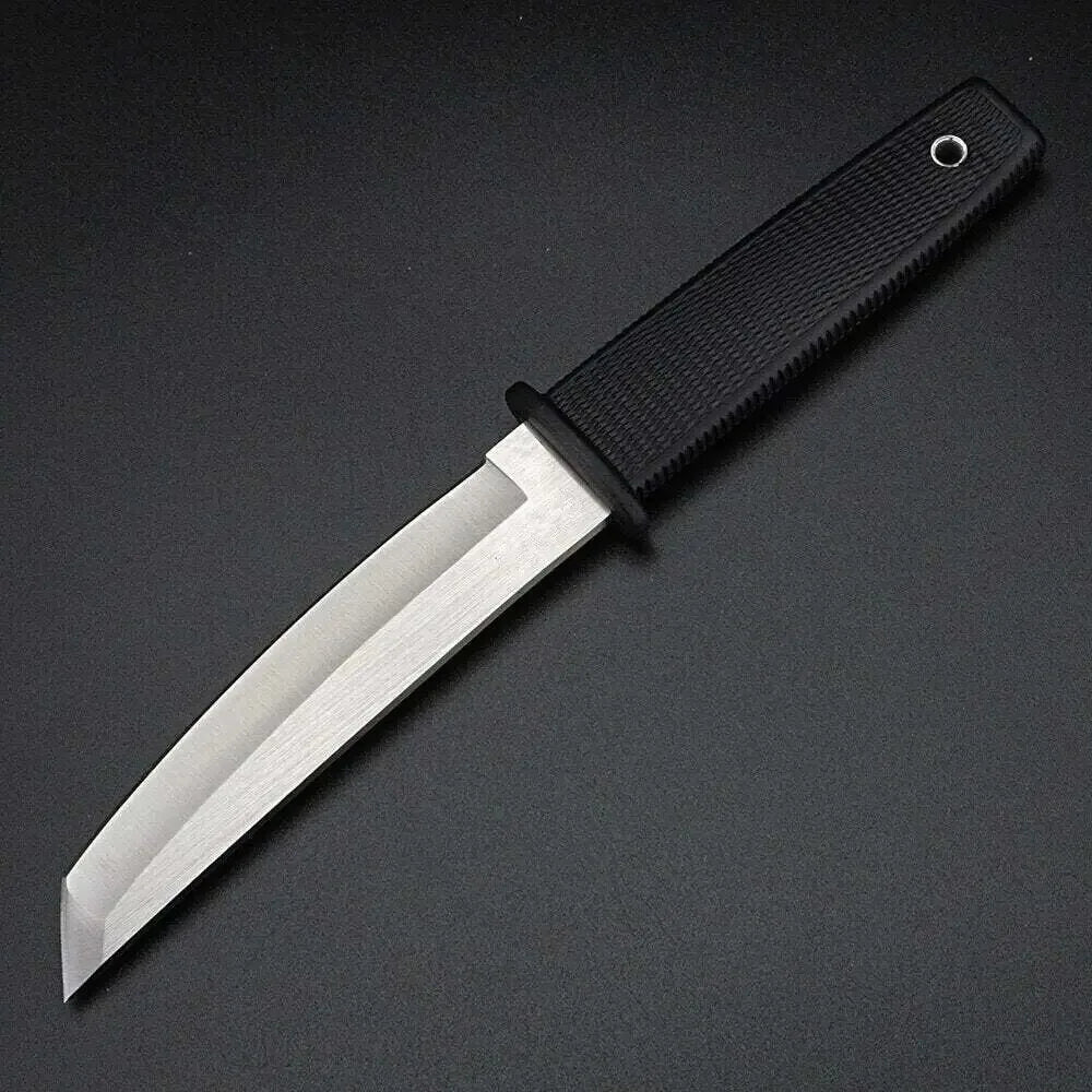 58HRC Fixed Blade Knife - 9.6" Outdoor Camping Survival Hunting Bushcraft Knife w/Sheath, Lightweight 4.9oz, High Hardness Strai