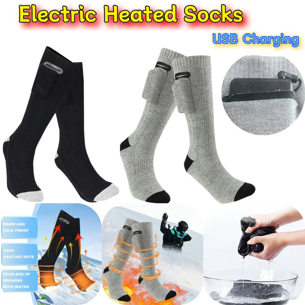 Electric Heated Socks With 3 Modes Battery Powered Foot Warmer