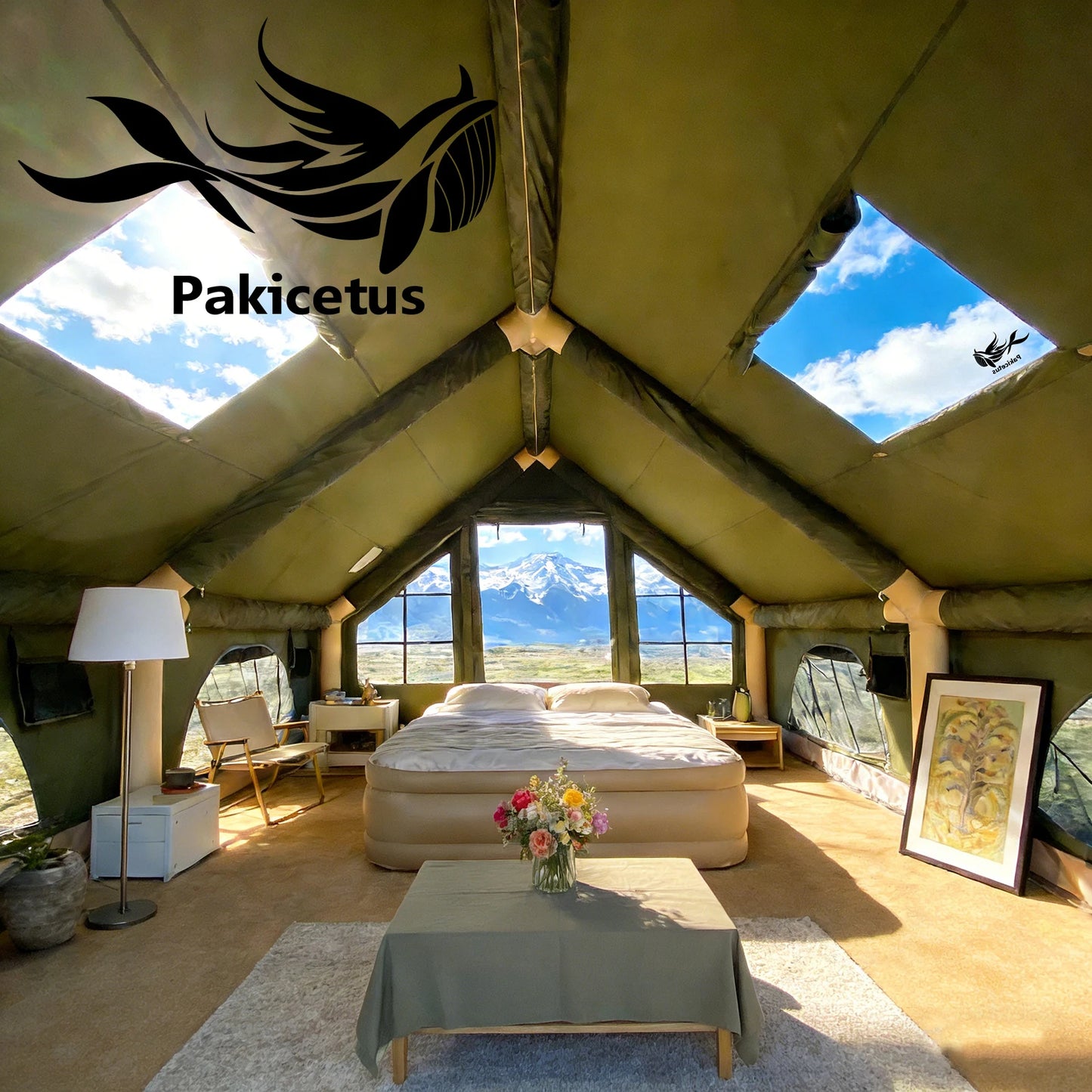 Pakicetus Quick Setup Inflatable Camping Tent Family Tent
