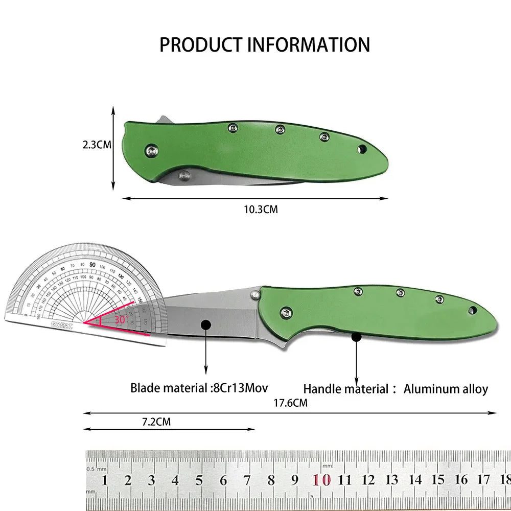 Ken 1660 Folding Knife Multi-color Pocket Knife Multifunctional EDC Lightweight Knife Durable Suitable for Camping Fishing Tools