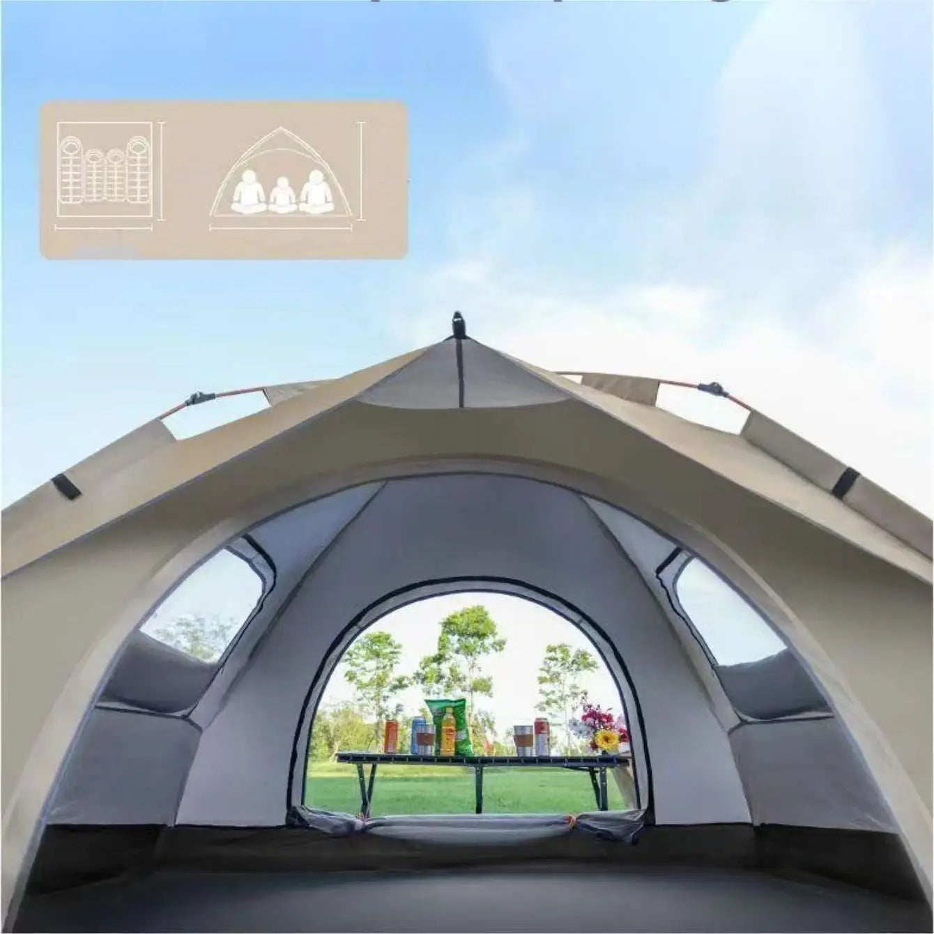 Pakicetus Outdoor Shelter Sunshade Tent For Camping