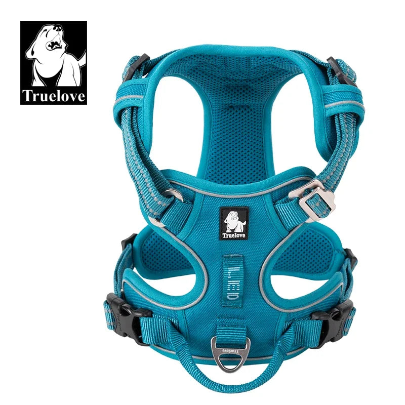TRUELOVE CN Reflective Nylon Dog Harness No Pull Adjustable