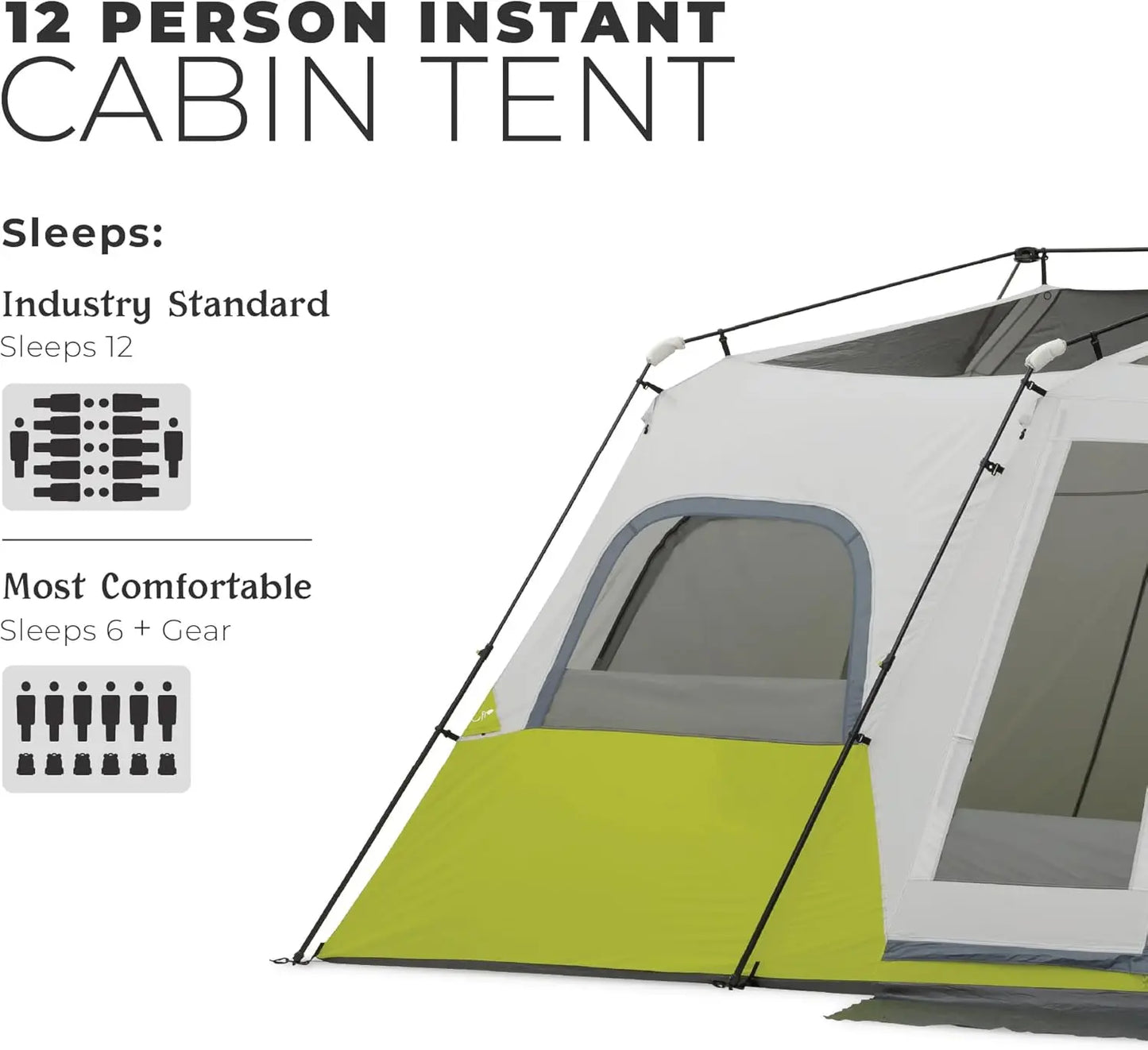 Core Instant Cabin Tents For Family Outdoor Camping