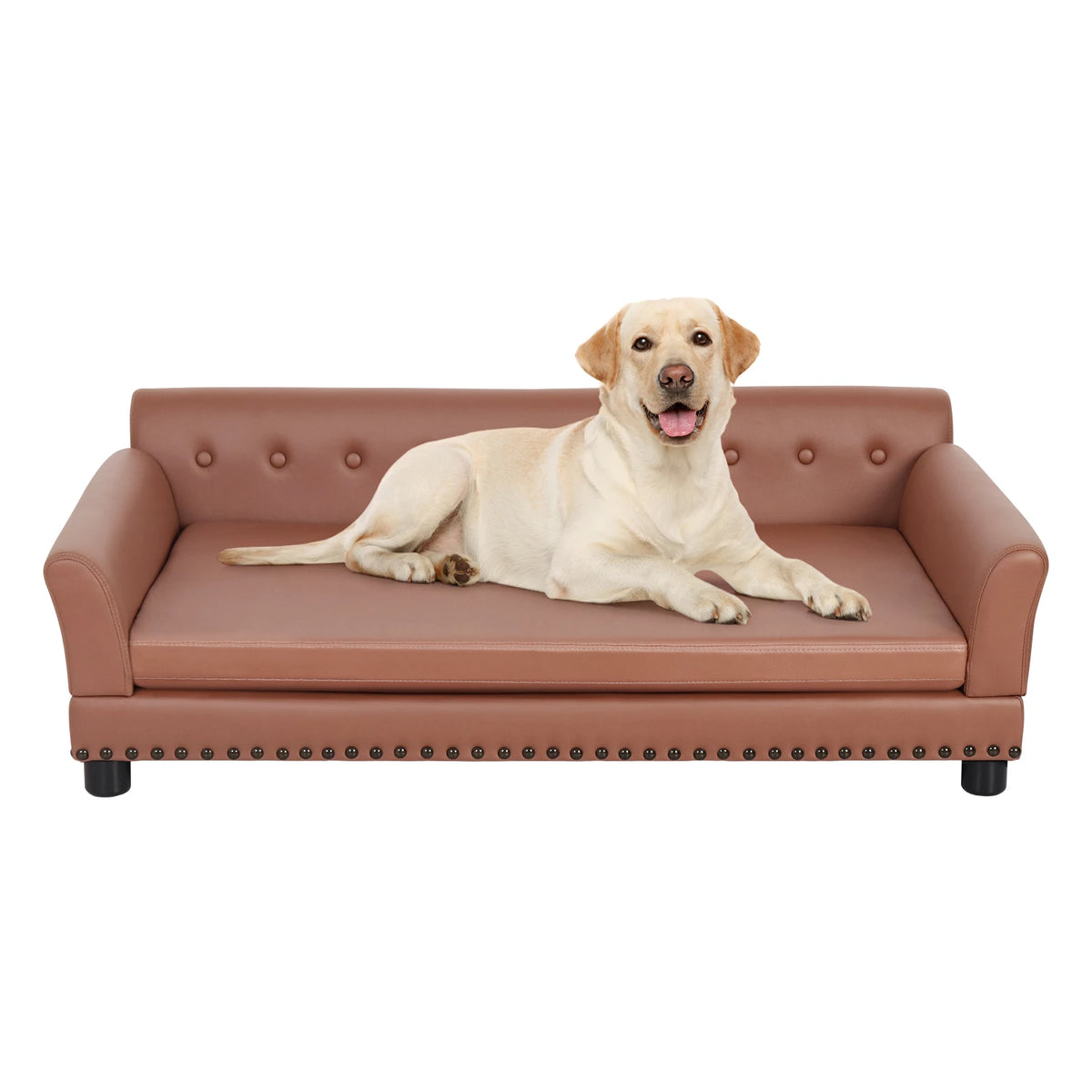 BingoPaw Waterproof Faux Fur Sofa Dog Bed With Removable Cushion