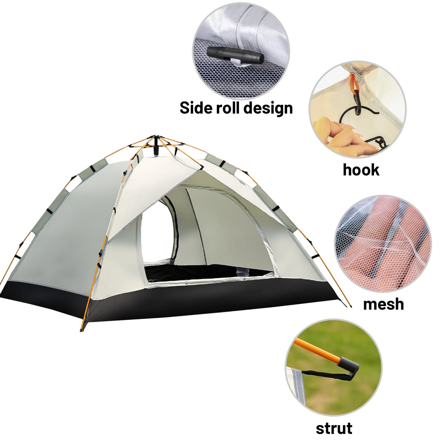 Pakicetus Auto Tent Quick 60 Second Setup All Weather Portable