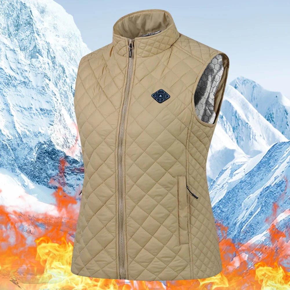 USB Heated Vest 21 Zone Unisex Electric Thermal Cotton Vest