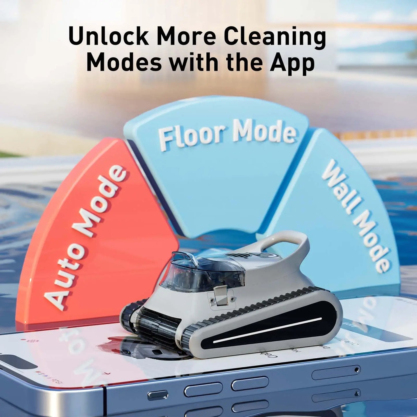 Seauto Crab Pro Cordless Robotic Pool Cleaner for In-Ground Pools