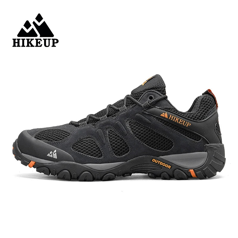 HIKEUP Mens Hiking Shoes Non Slip Durable Breathable Outdoor Footwear