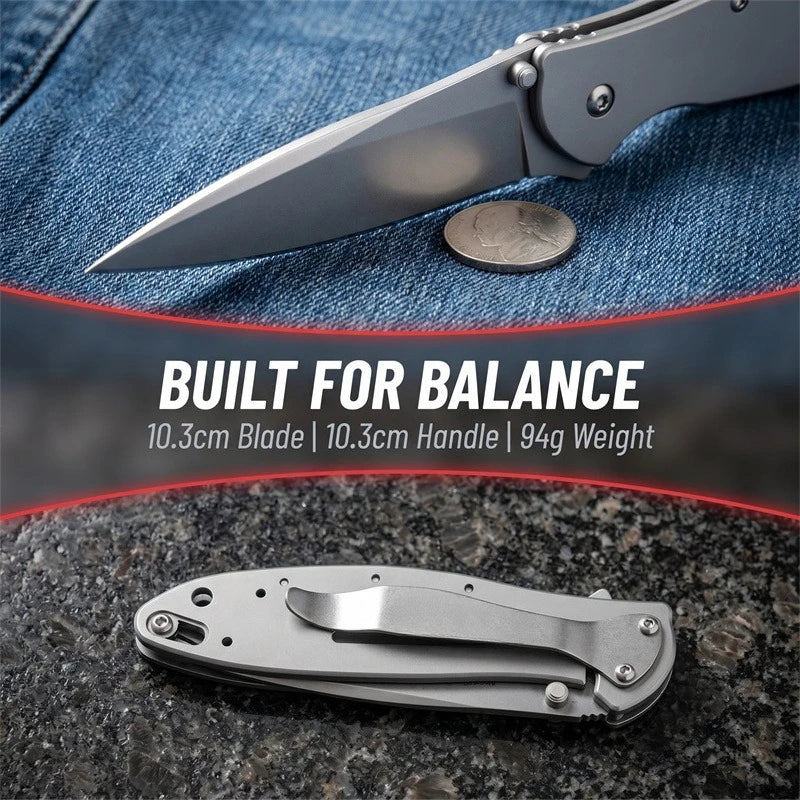 Ken 1660 Folding Knife Multi-color Pocket Knife Multifunctional EDC Lightweight Knife Durable Suitable for Camping Fishing Tools
