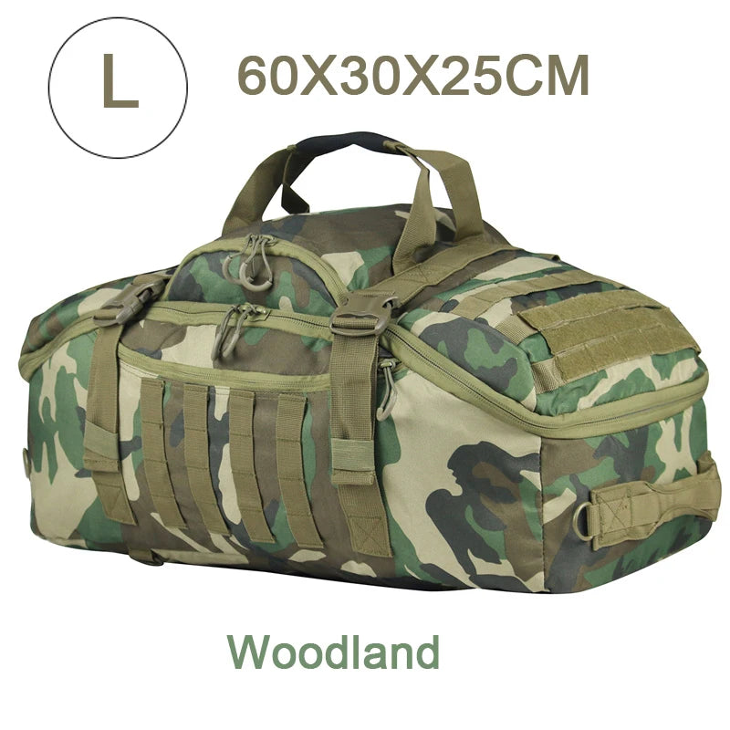 LQARMY Outdoor Molle Tactical Backpack Duffel Bag Travel