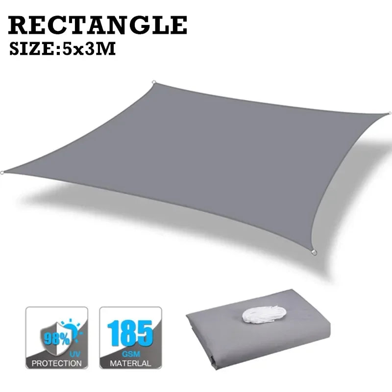 Waterproof Sunshade Sail For Outdoor Patio Pool Garden Shade