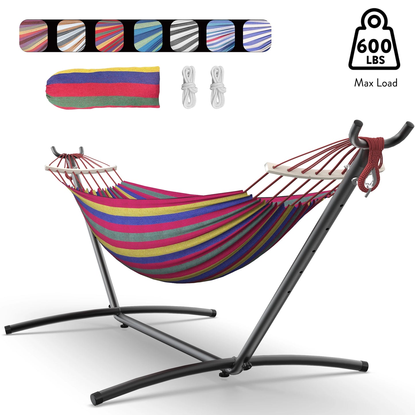 Gyroor Hammock With Adjustable Stand And Storage Bag