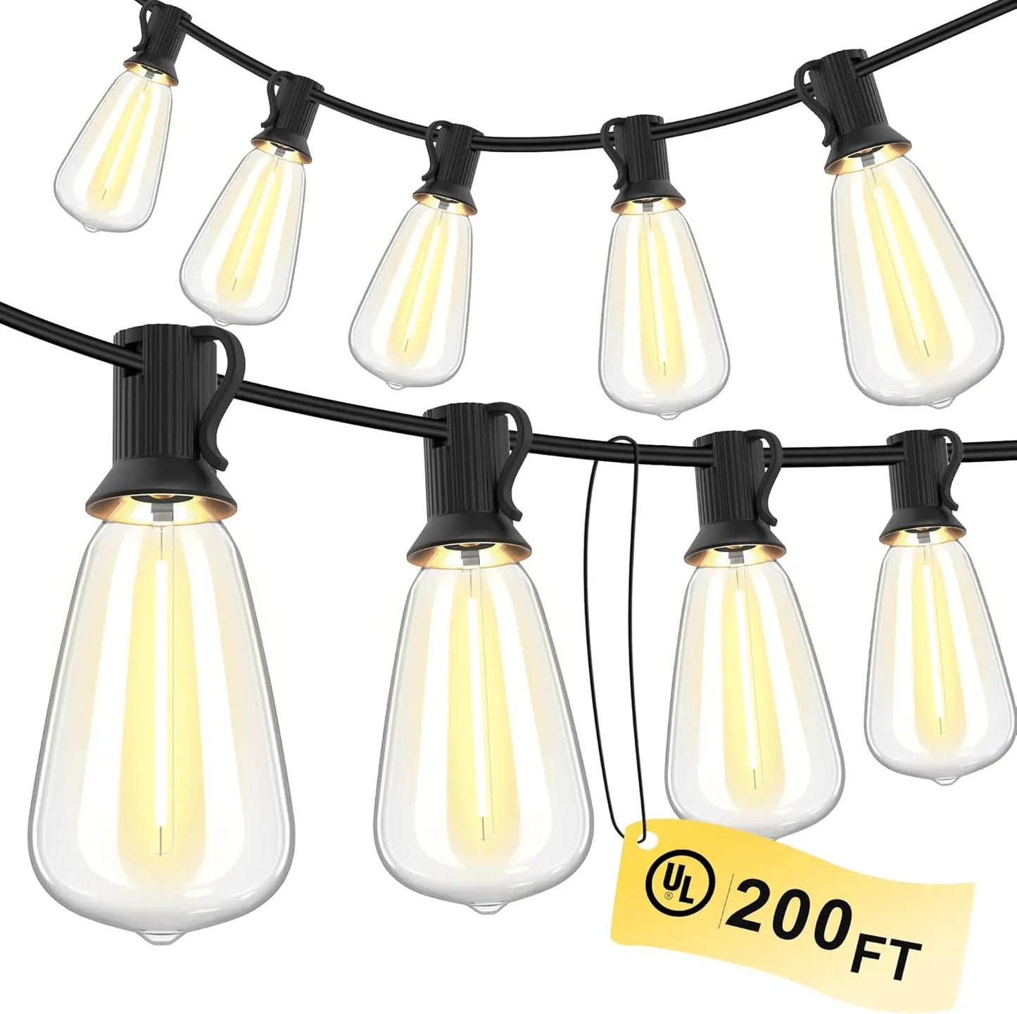 MIMIRGB LED Outdoor String Lights Dimmable Waterproof Shatterproof