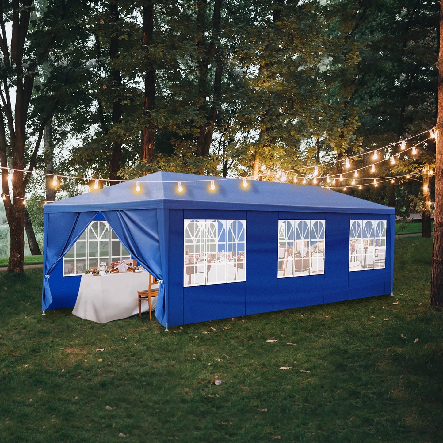 Patio Gazebo Waterproof Outdoor Canopy Tent With Eight Walls