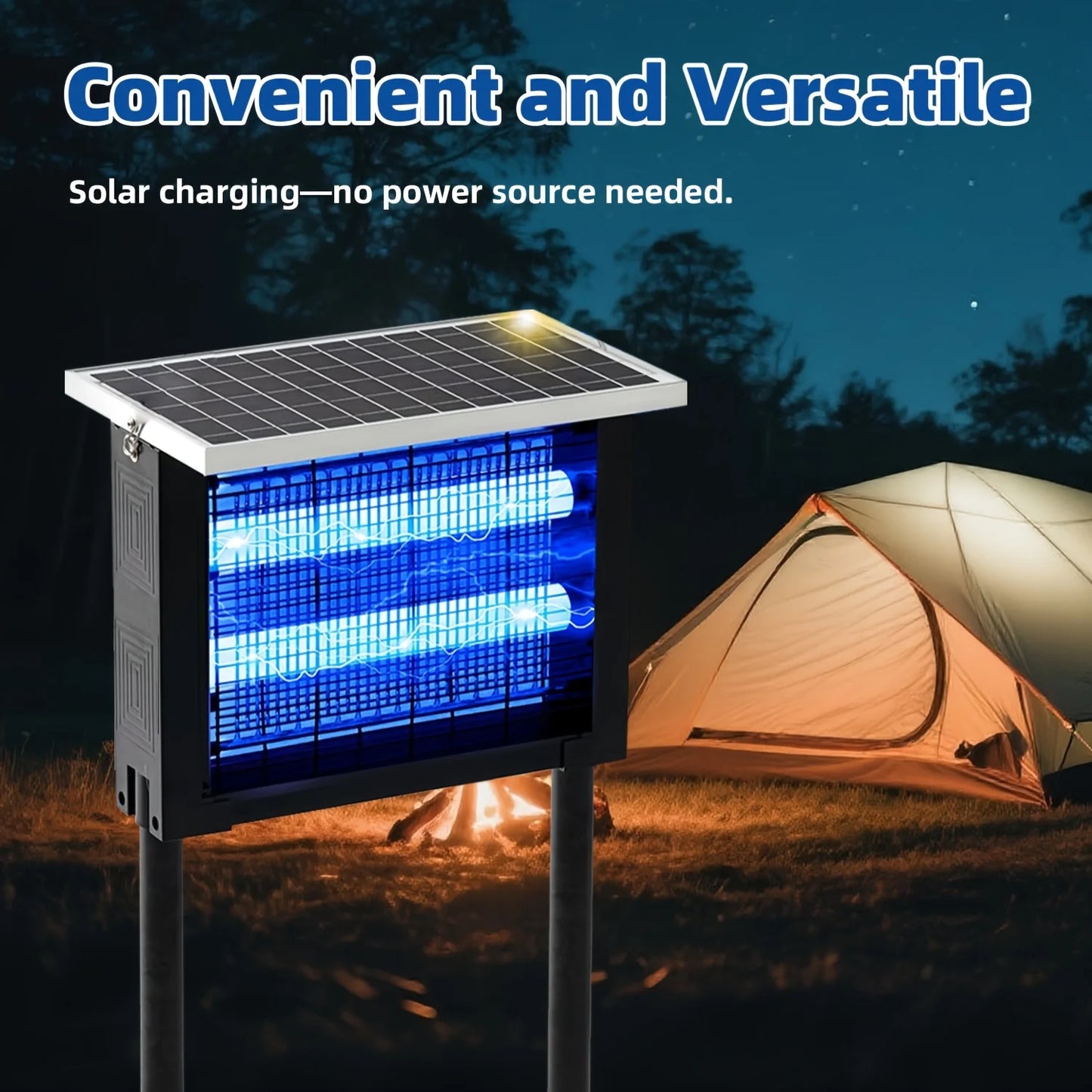Powerful Solar Bug Zapper For Outdoor Mosquito Control