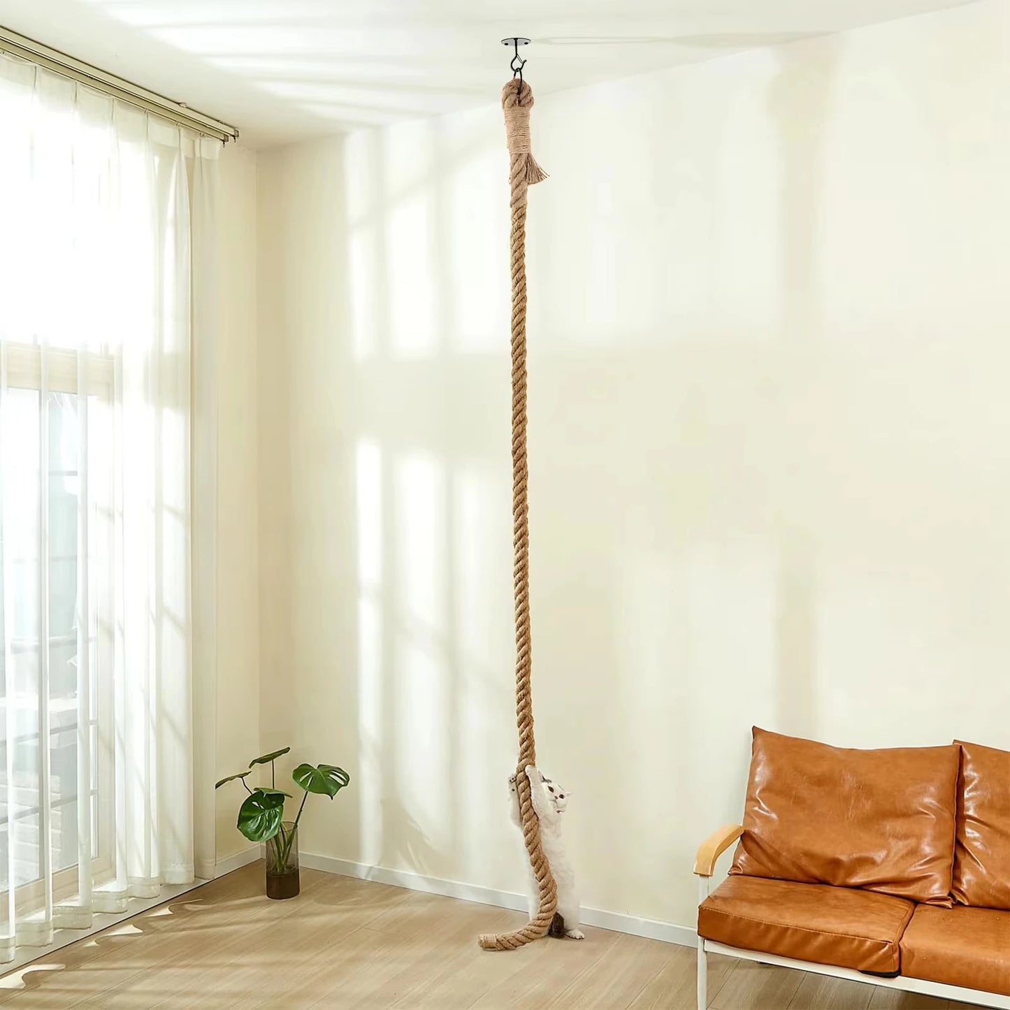 Cat Sisal Climbing Rope Indoor Cats Jungle Gym Scratching Post