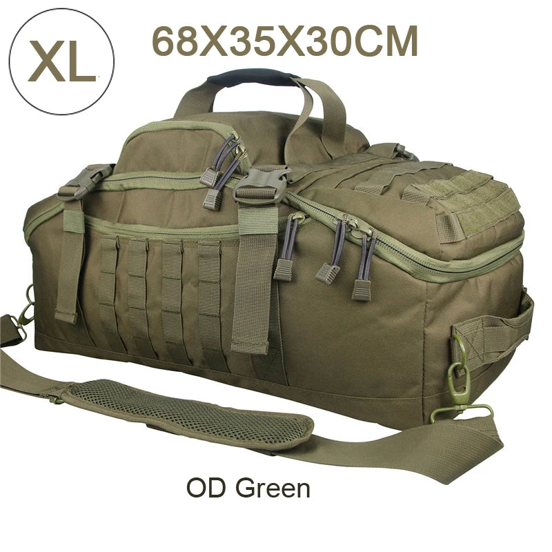 LQARMY 30L 45L 80L Outdoor Mountaineering Bag Molle Tactical Backpack Large Duffel Bag Hiking Camping Travel Bags