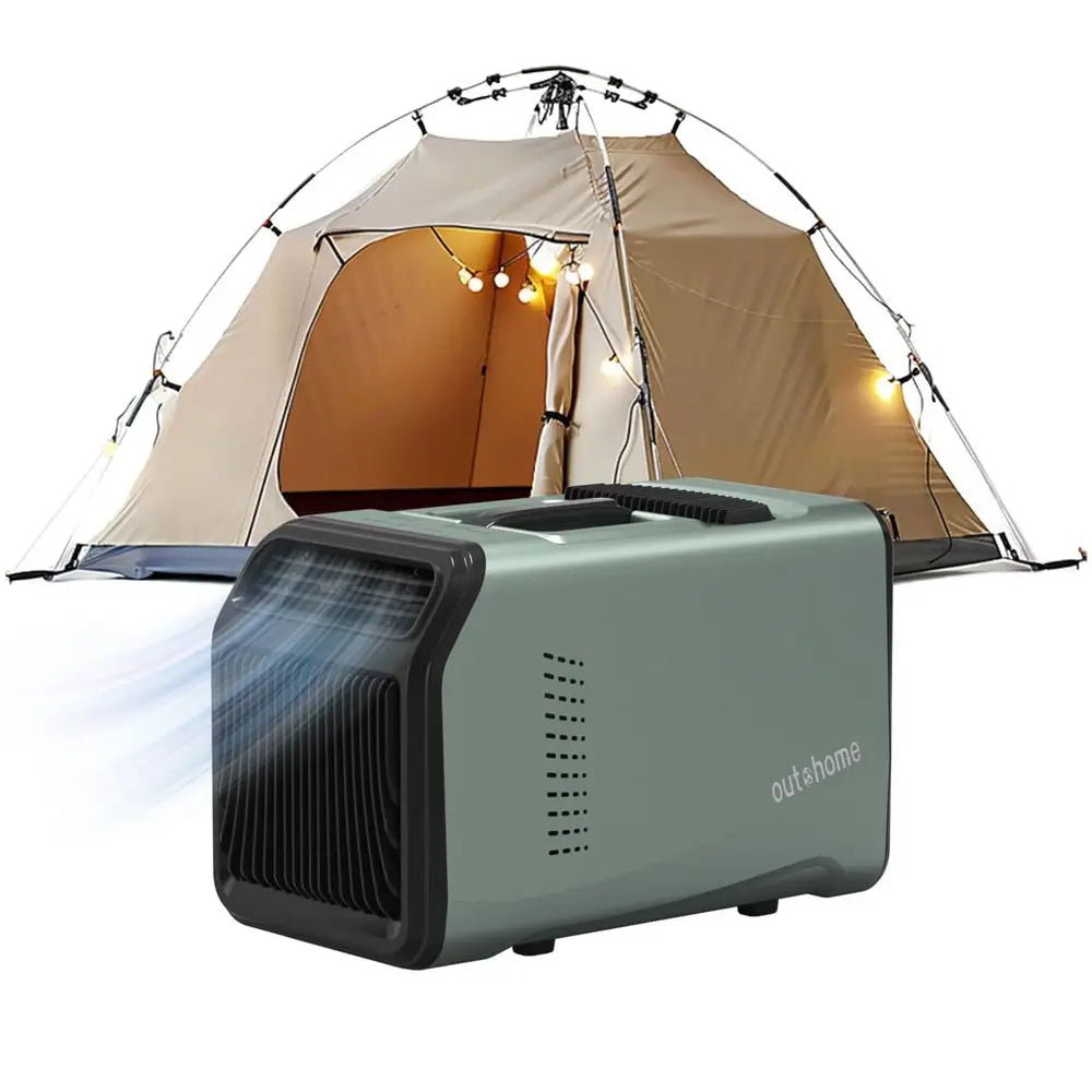 Camping AC Unit, 5100 BTU Portable Air Conditioner for Camping and Tents, 110V Quiet 4in1 Outdoor Tent AC Cooling System with F