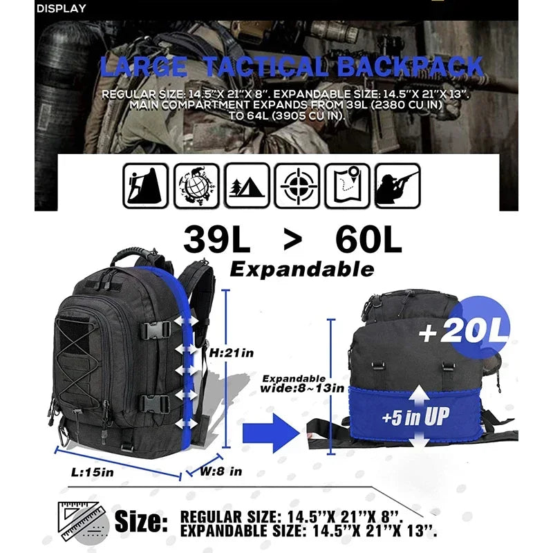 Q Tactical Unisex Water Resistant Outdoor Travel Laptop Backpack